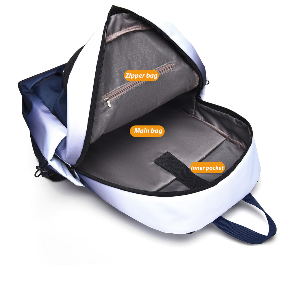 Dollcini Unisex Laptop Hátizsák – Gradiens Mintás, Univerzális Egyetemi Táska