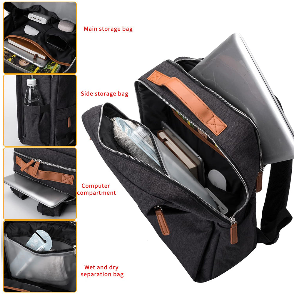 Dollcini Unisex Laptop Hátizsák – Ergonomikus, 15.6” Laptophoz, Vízálló Utazóhátizsák