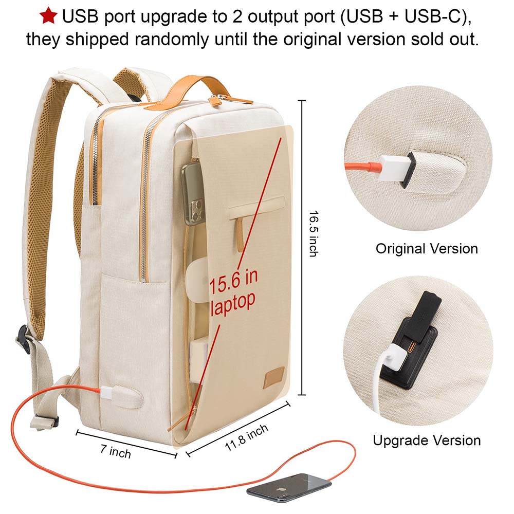 Dollcini Unisex Laptop Hátizsák – Ergonomikus, 15.6” Laptophoz, Vízálló Utazóhátizsák
