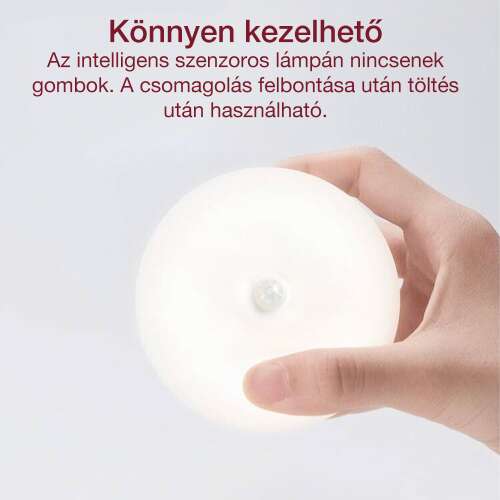 Dollcini Otthon Smart LED Lámpa – Mozgásérzékelős, Hideg Fény, 21 cm