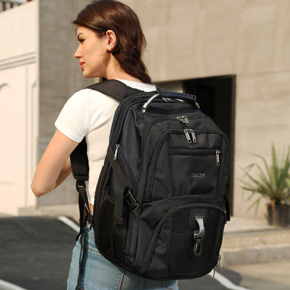 Dollcini Unisex Laptop Hátizsák – Vízálló Utazóhátizsák, USB Töltőporttal, Fekete