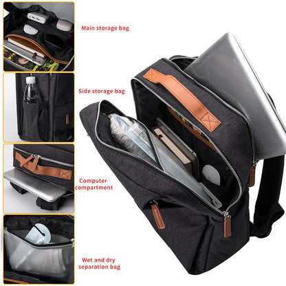 Dollcini Unisex Laptop Hátizsák – Ergonomikus, 15.6” Laptophoz, Vízálló Utazóhátizsák