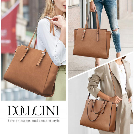 Dollcini Elegáns Női Laptoptáska – Vízálló Műbőr, 15,6" Laptophoz