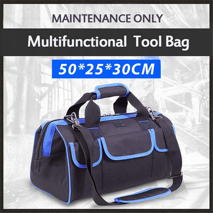 Dollcini Profi Szerszámostáska – 15 Zsebes, Vízálló, Fekete