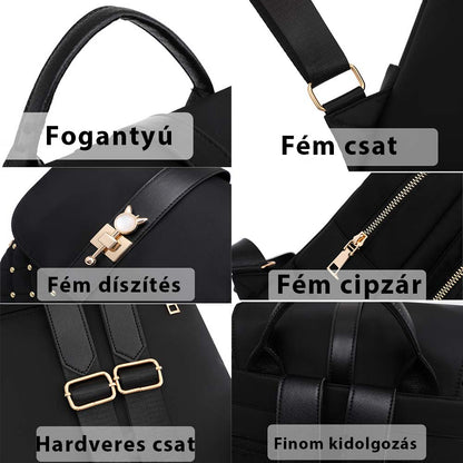 Dollcini Lopásgátló Nylon Hátizsák – Nagy Kapacitású Campus Hátizsák
