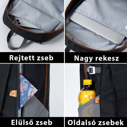Dollcini Unisex Laptop Hátizsák 13”-os Laptophoz – Vízálló Utazóhátizsák, Több Színben