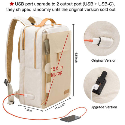 Dollcini Unisex Laptop Hátizsák – Ergonomikus, 15.6” Laptophoz, Vízálló Utazóhátizsák