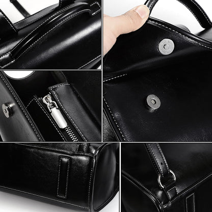 Dollcini Valódi Bőr Női Hátizsák – Elegáns, Laptop Rekesszel