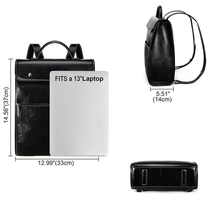 Dollcini Valódi Bőr Női Hátizsák – Elegáns, Laptop Rekesszel