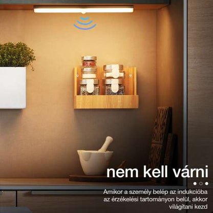 Dollcini Otthon Smart LED Lámpa – Mozgásérzékelős, Hideg Fény, 21 cm