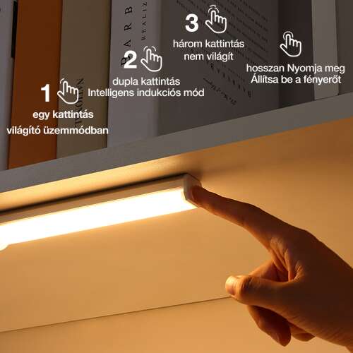 Dollcini Otthon Smart LED Lámpa – Mozgásérzékelős, Hideg Fény, 21 cm