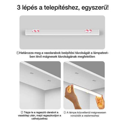 Dollcini Otthon Smart LED Lámpa – Mozgásérzékelős, Hideg Fény, 21 cm