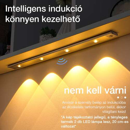 Dollcini Otthon Smart LED Lámpa – Mozgásérzékelős, Hideg Fény, 21 cm