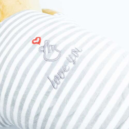 Dollcini Otthon Hosszú Plüss Medve – 75 cm, Szürke
