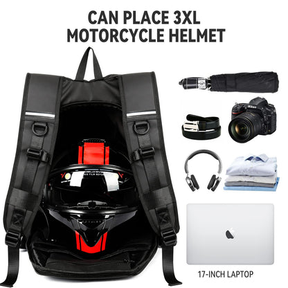 Dollcini Motoros Hátizsák – Vízálló Sisak- és Laptoptáska, Uniszex