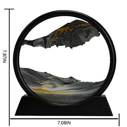 Dollcini Otthon 3D Mozgó Homokfestmény – Dinamikus Homokóra Dekor
