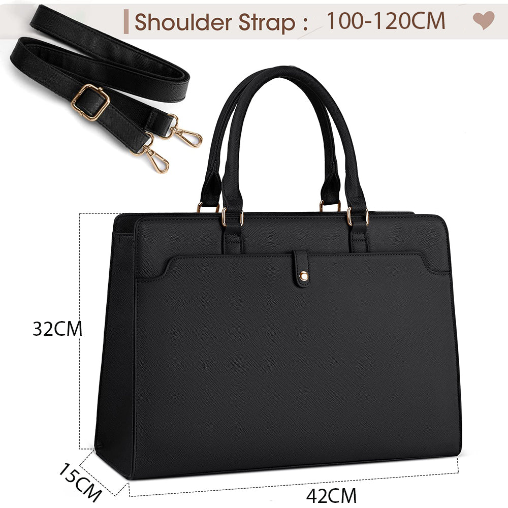 Dollcini Női Laptoptáska – Vízálló Műbőr Válltáska, 15,6" Laptophoz