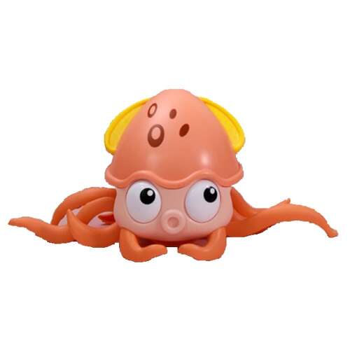 Dollcini Zenélő Mászó Polip Játék – LED Fényekkel, USB-s