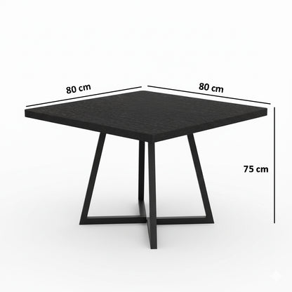 Dollcini Otthon Modern Étkezőasztal, 80x80 cm – Kis Terekbe, Több színben