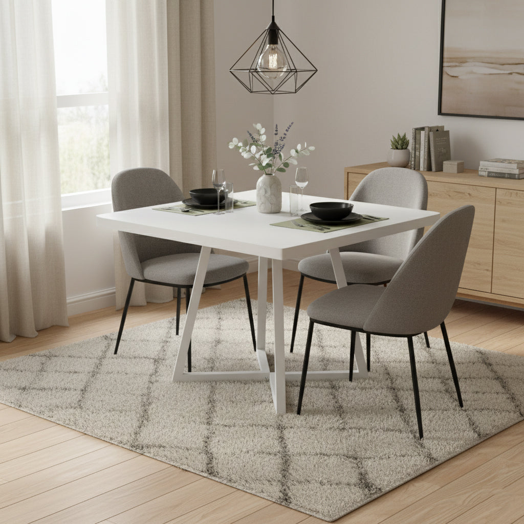 Dollcini Otthon Modern Étkezőasztal, 80x80 cm – Kis Terekbe, Több színben