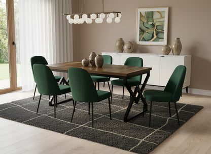 Dollcini Otthon Ipari Stílusú Étkezőasztal, 160 cm