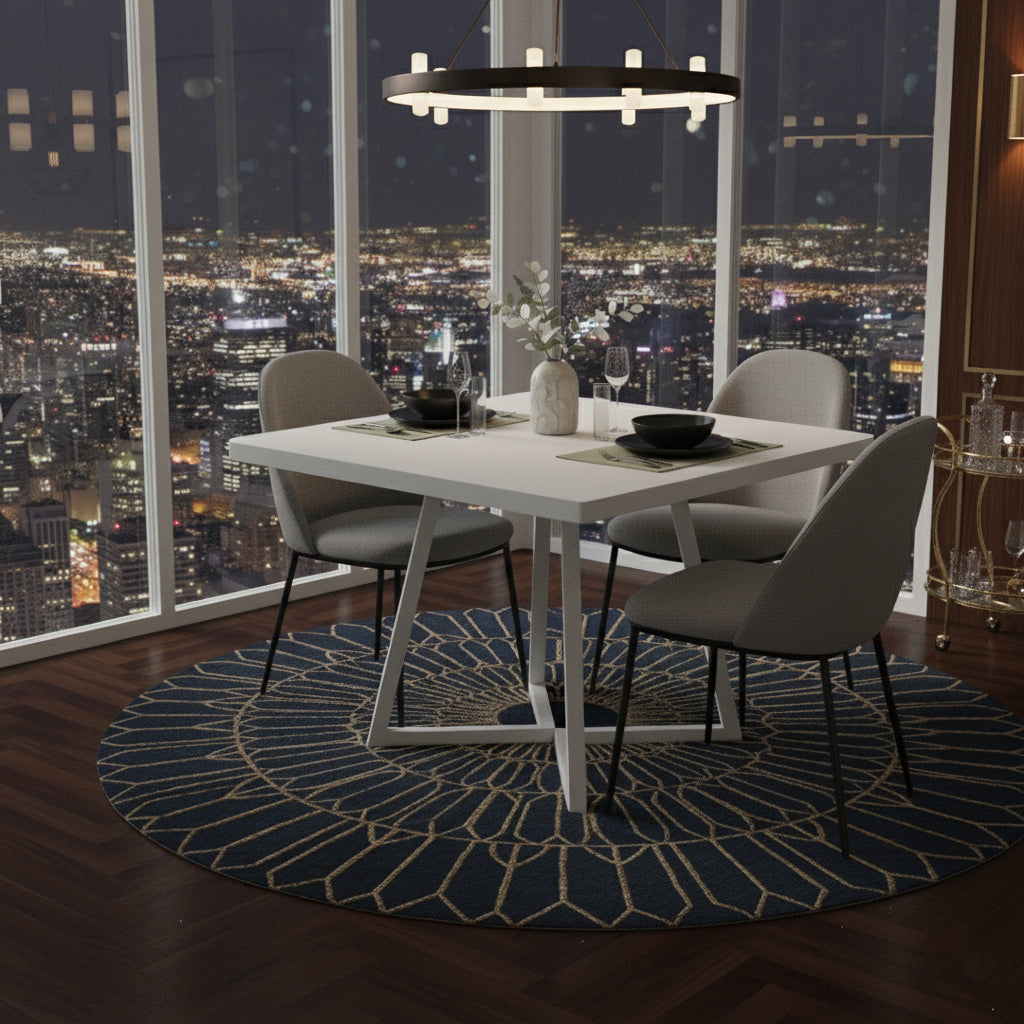 Dollcini Otthon Modern Étkezőasztal, 80x80 cm – Kis Terekbe, Több színben