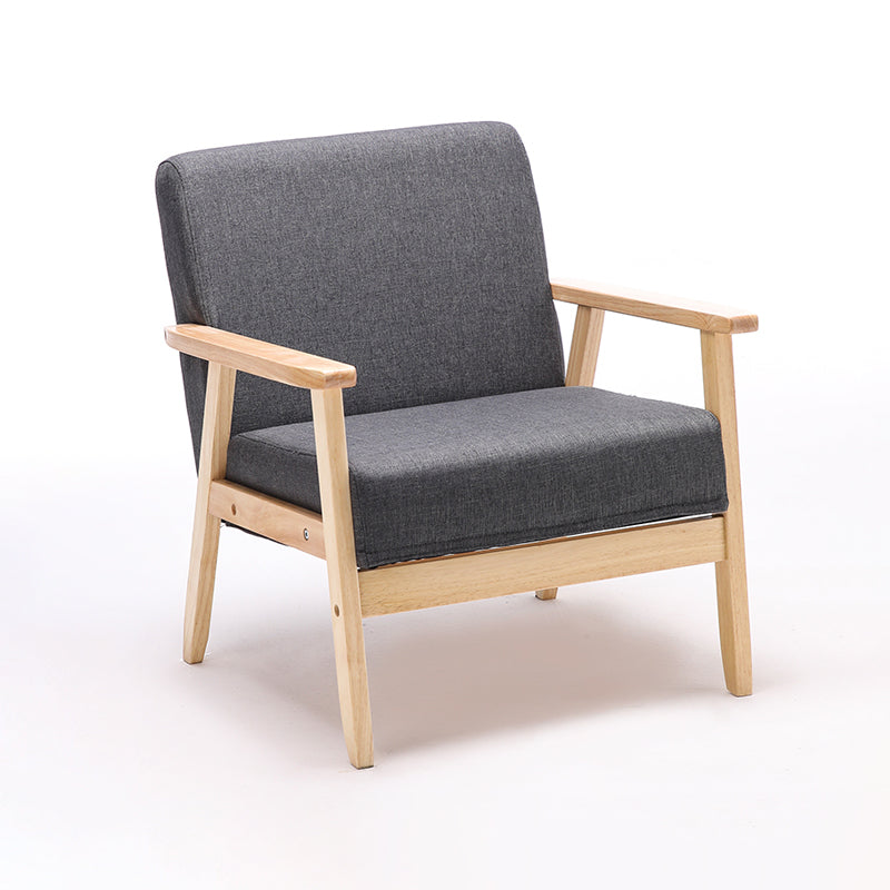 Dollcini Otthon Skandináv Dizájn Fotel Masszív Fa Vázzal és Prémium Szövet Kárpittal