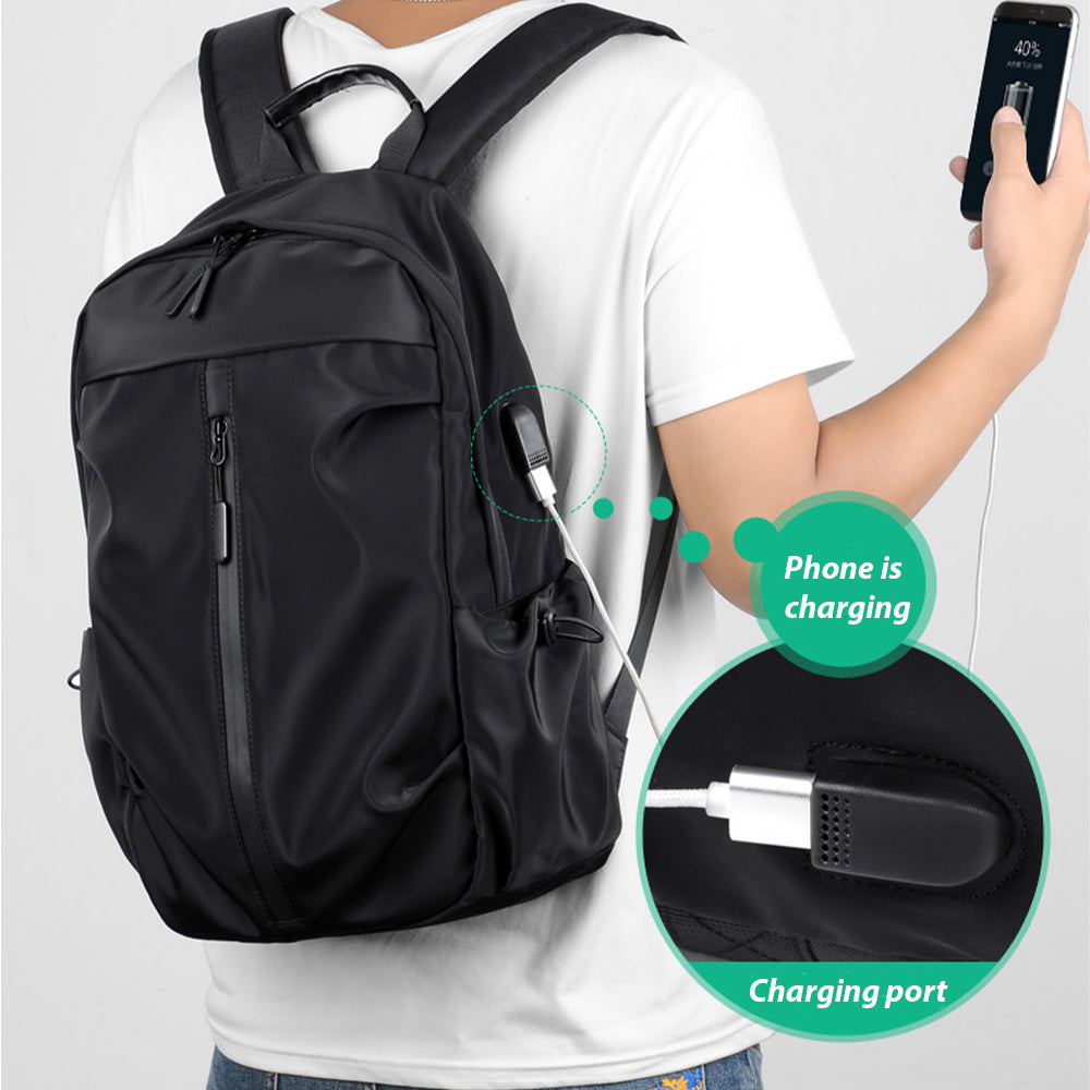Dollcini Unisex Laptop Hátizsák – Vízálló Utazóhátizsák, USB Töltőporttal, 15,6"