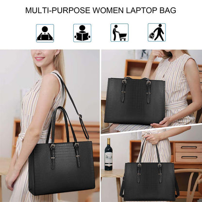 Dollcini Elegáns Női Laptoptáska – 15.6”-os, Vízálló Műbőr