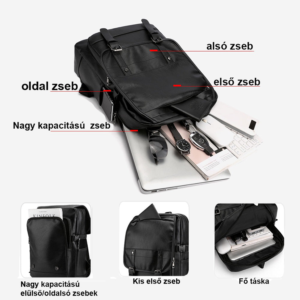 Dollcini Unisex Laptop Hátizsák – Vízálló, 15.6” Laptophoz