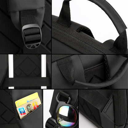Dollcini Unisex Laptop Hátizsák 15.6”-os Laptophoz – Vízálló, Praktikus, Fekete